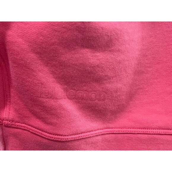 𝓛𝓾𝓵𝓾𝓵𝓮𝓶𝓸𝓷 Perfectly Oversized Crew Neck Sweatshirt Pink Size 2 - Picture 6 of 6